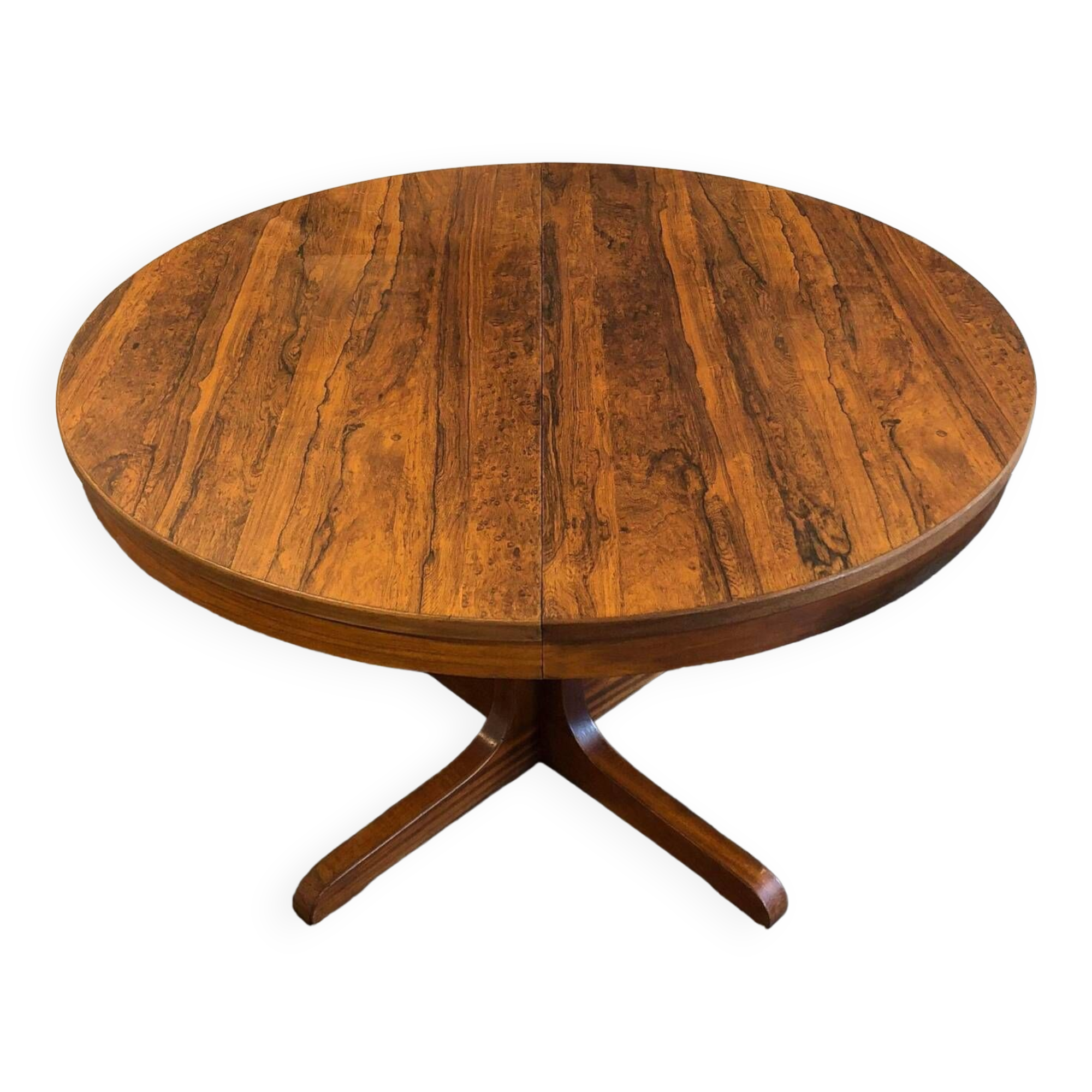 Vintage Scandinavian Baumann style extendable table in Rosewood 1970s