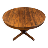 Vintage Scandinavian Baumann style extendable table in Rosewood 1970s