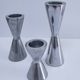 3 bougeoirs "diabolo" en aluminium, 1990