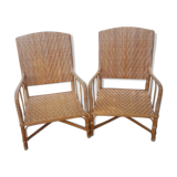 Old rattan chairs