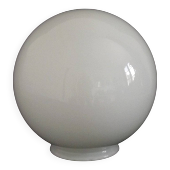 French Vintage White Opaque Glass Large Replacement Glass Globe Shade 204