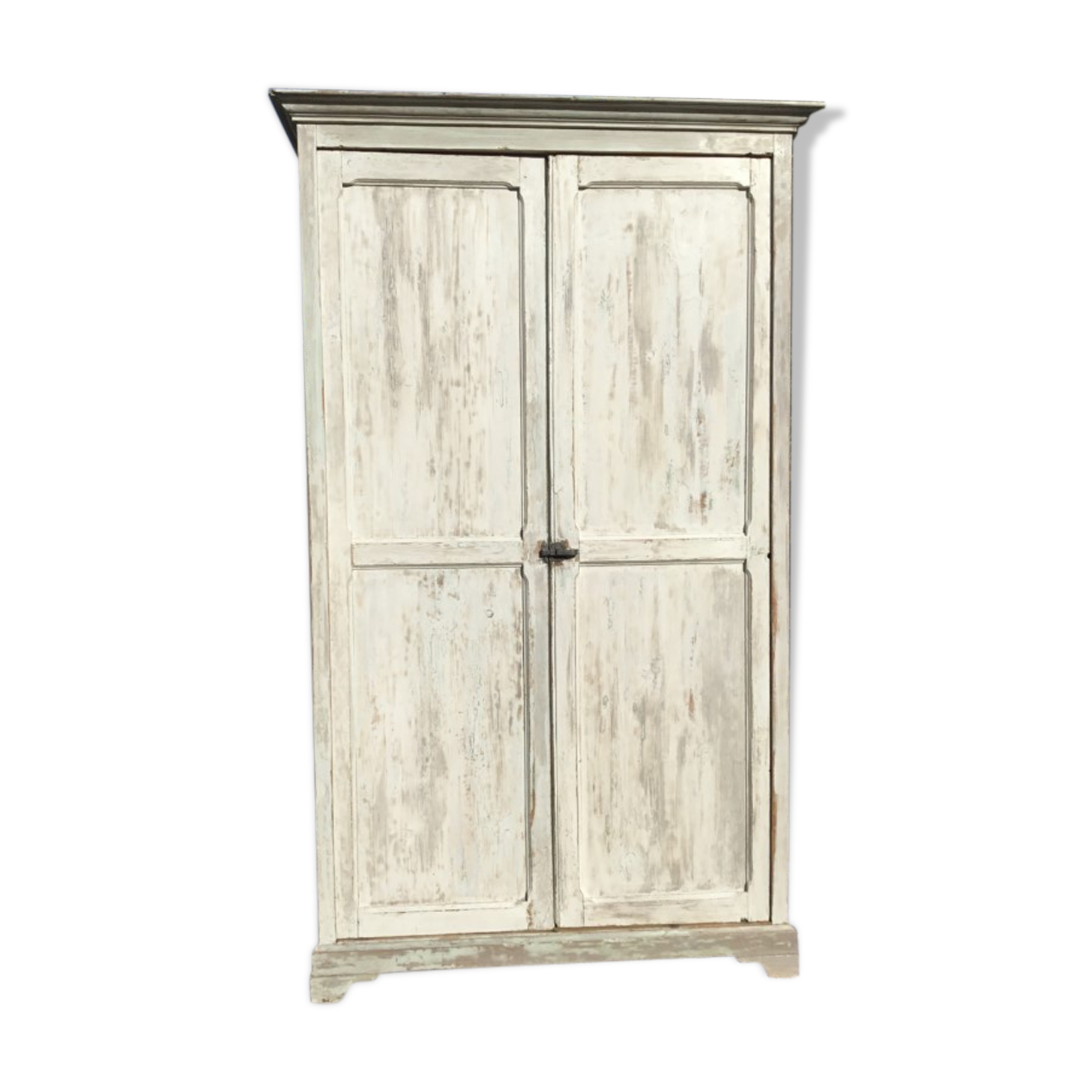 White patinated wardrobe