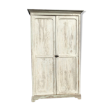 White patinated wardrobe