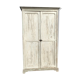 White patinated wardrobe