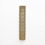 Pair of Murano Gold-Toned Frosted Glass and Brass Wall Sconces, Italy