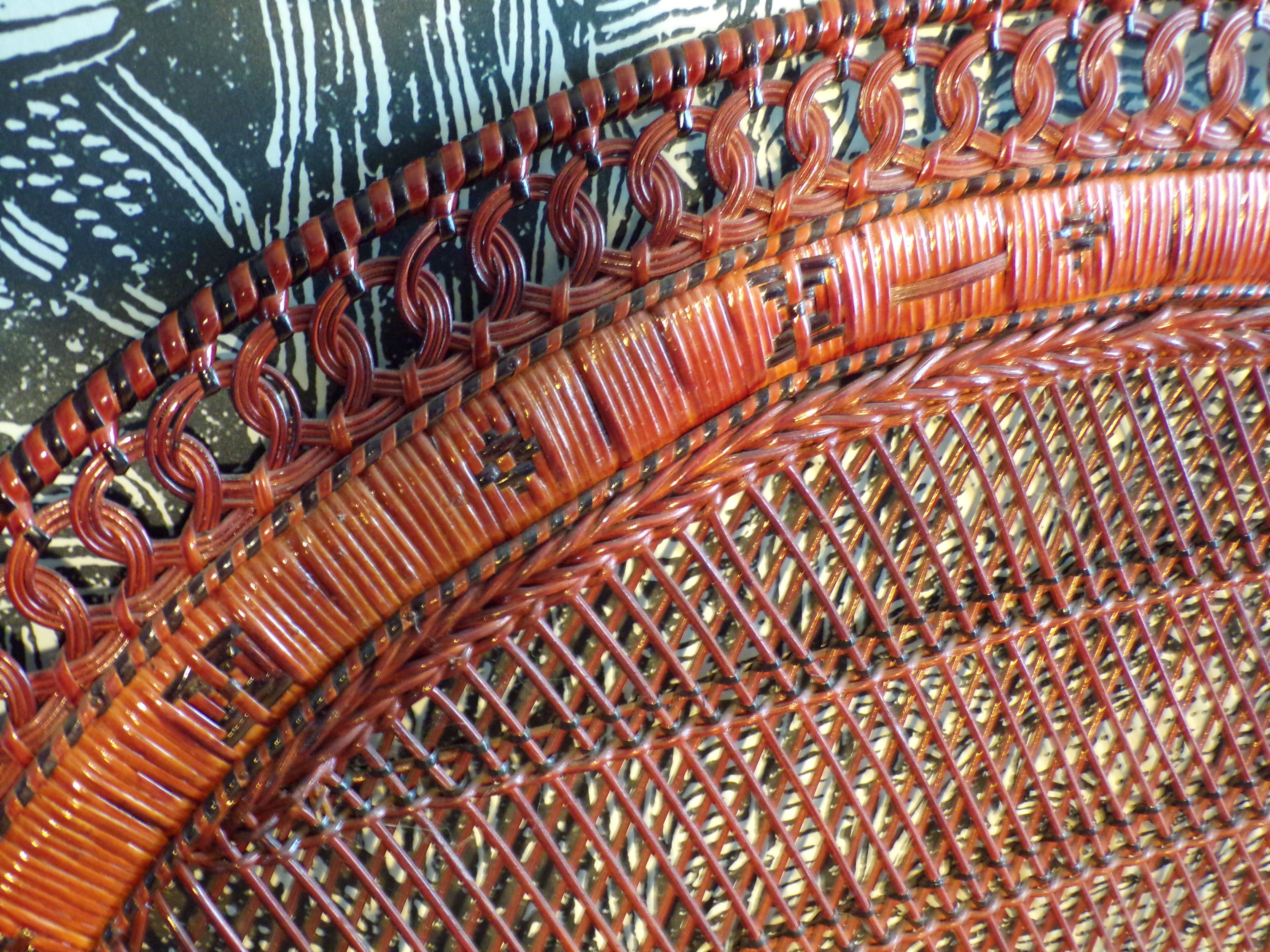 Vintage rattan headboard l=110cm