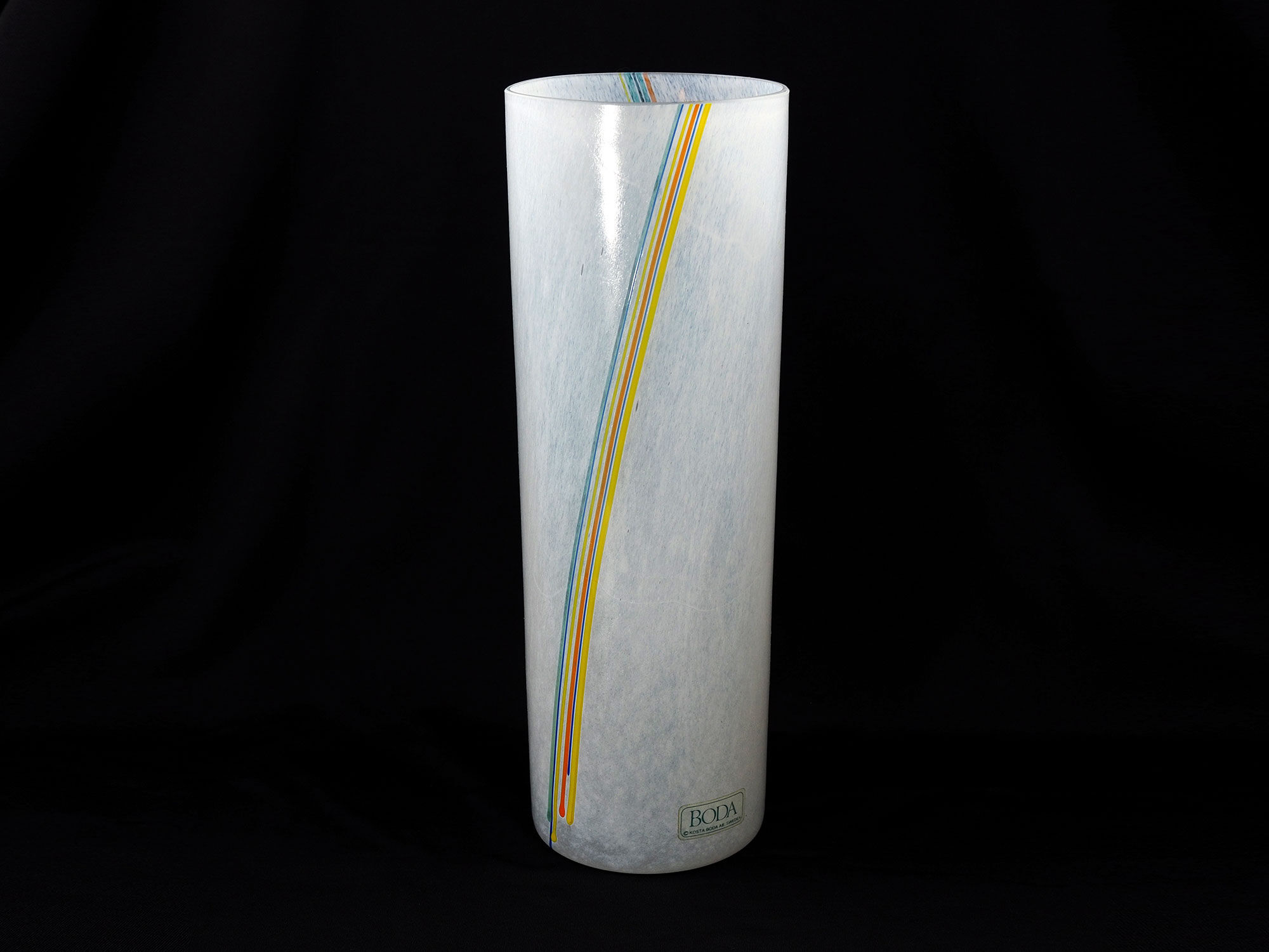 Bertil Vallien for Kosta Boda Vase Rainbow Art Glass