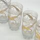 Old orangeade service, golden heron decor, D'Argyl,