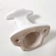 Coat rack hook in white art deco porcelain