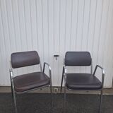 Two vintage Souvignet armchairs