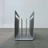 Minimalist aluminium magazine rack by Norman Foster for Helit, Germany, 1990s.