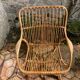 Vintage rattan armchair