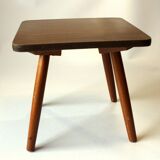 1950s Small wooden side table - plant stand - Vintage