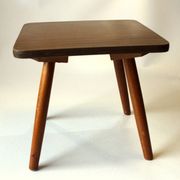 Table d'appoint en bois des années 1950 - support de plante - Vintage
