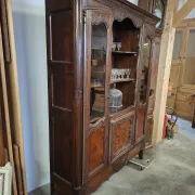 Buffet vitrine bibliothèque style Louis XV
