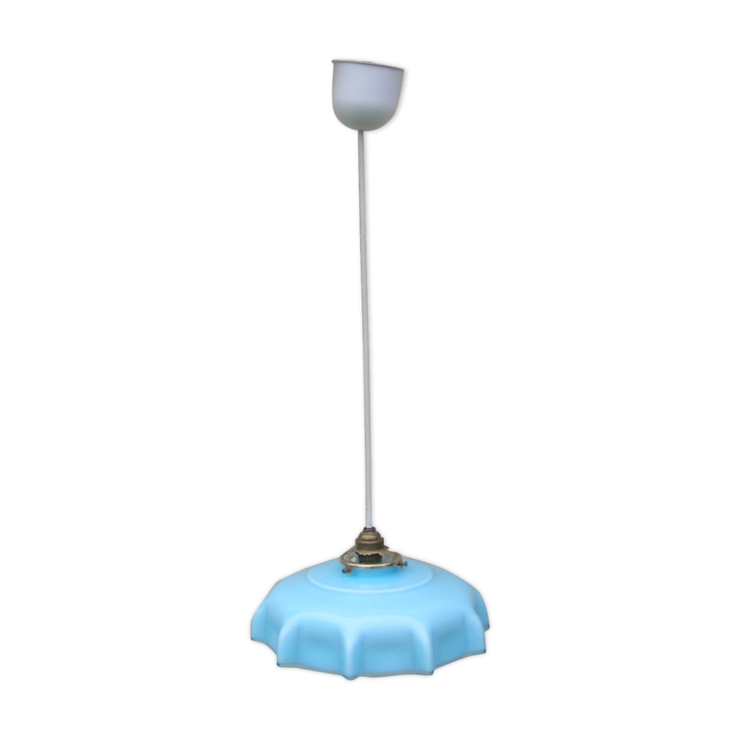 Hanging in sky blue opaline