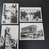 Set of 6 vintage black and white photos of Nimes