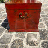 Large red laqué chest