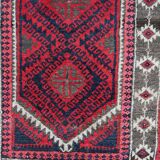 Tapis de Prière Vintage Baluch Fait Main en Laine – 94 x 152 cm