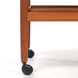 Tea cart with folding table top, Poul Jeppesen, Denmark, circa 1965