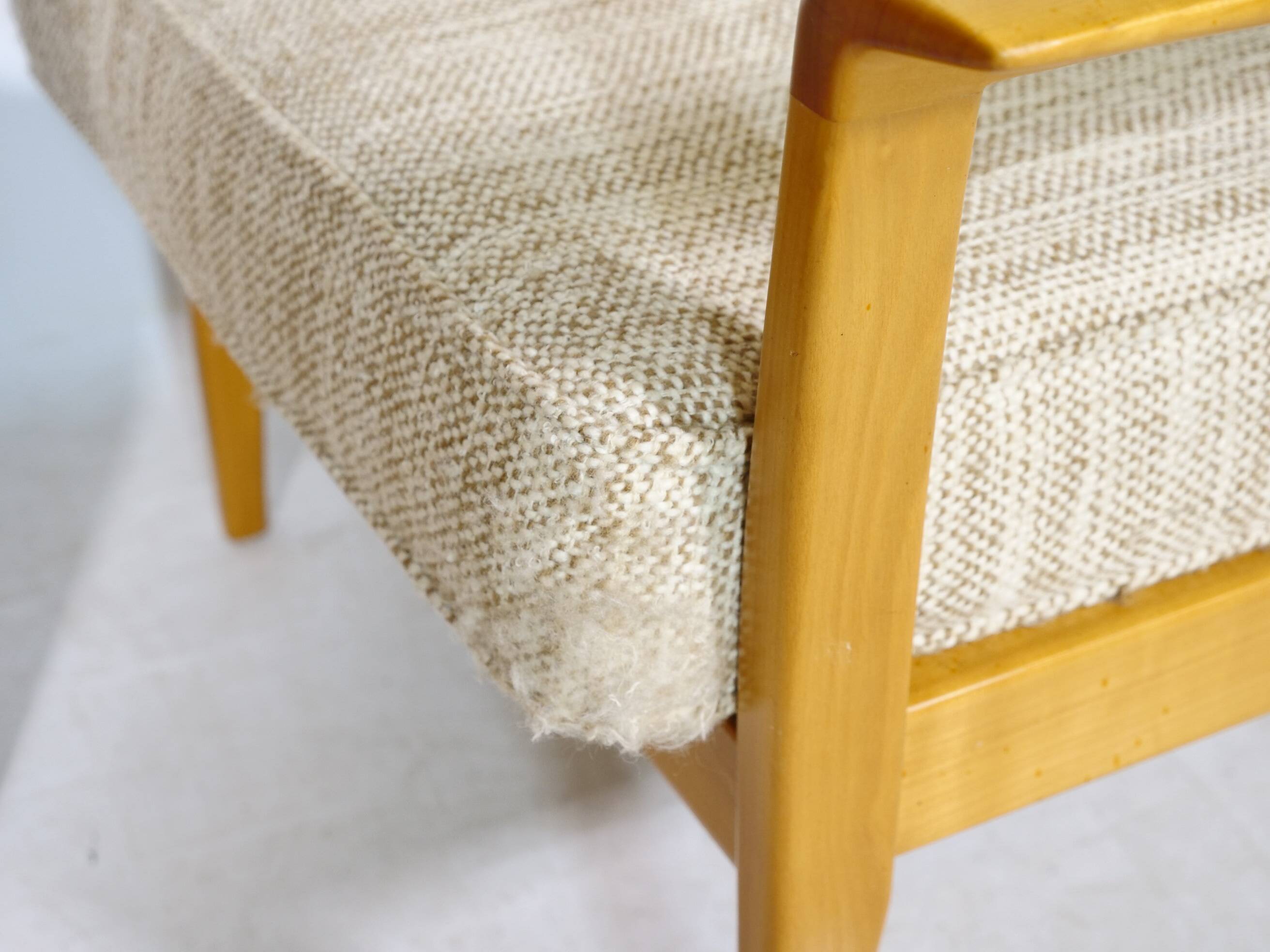 Cherrywood Club Chairs by Klaus Warzecha for Wilhelm Knoll, Set of 2, 1970s