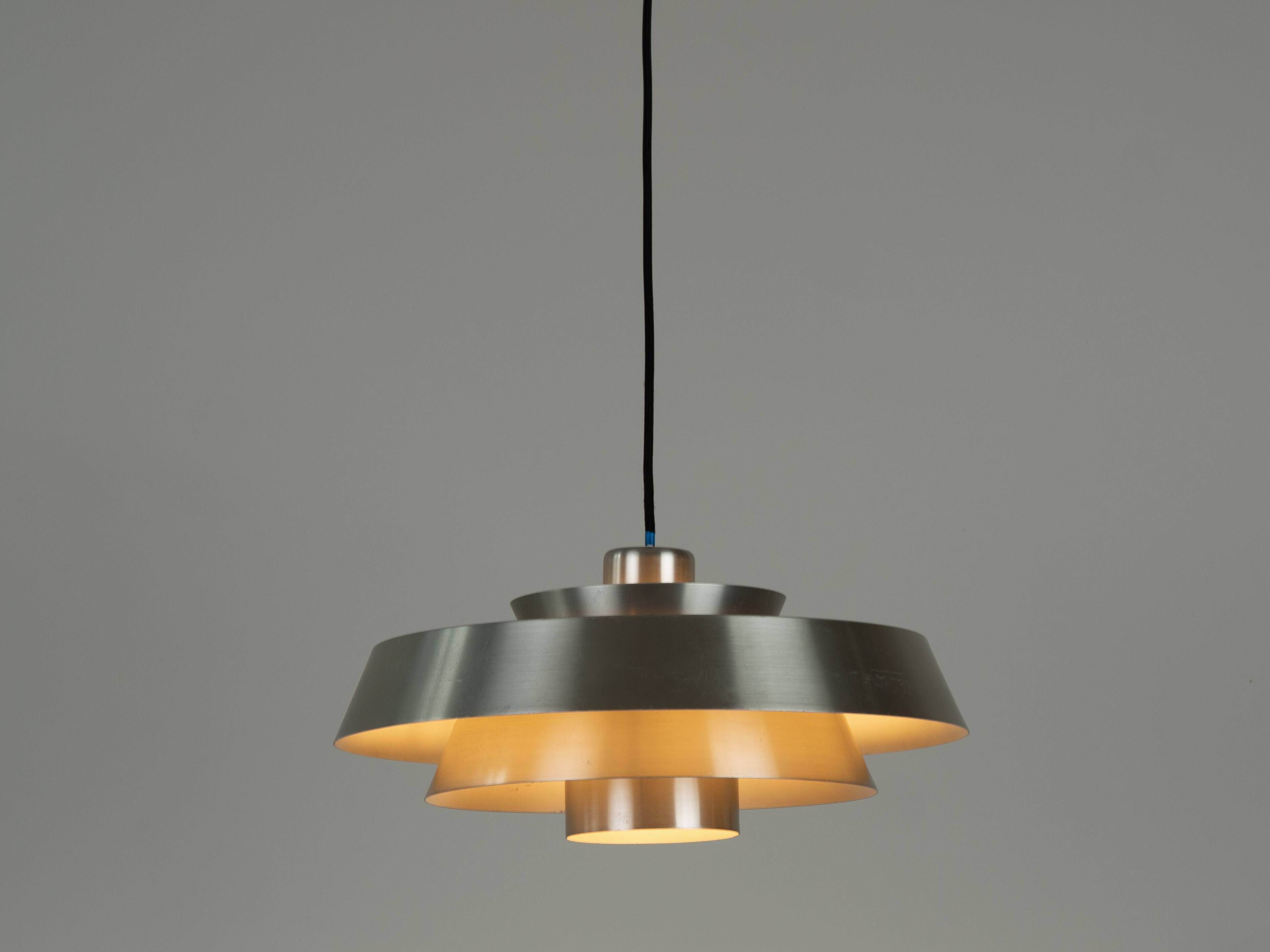 Danish vintage Nova pendant lamp by Jo Hammerborg, Fog og Morup, 1963
