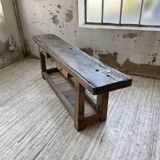 Solid oak console workbench 220cm