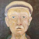 Oil portrait on panel.