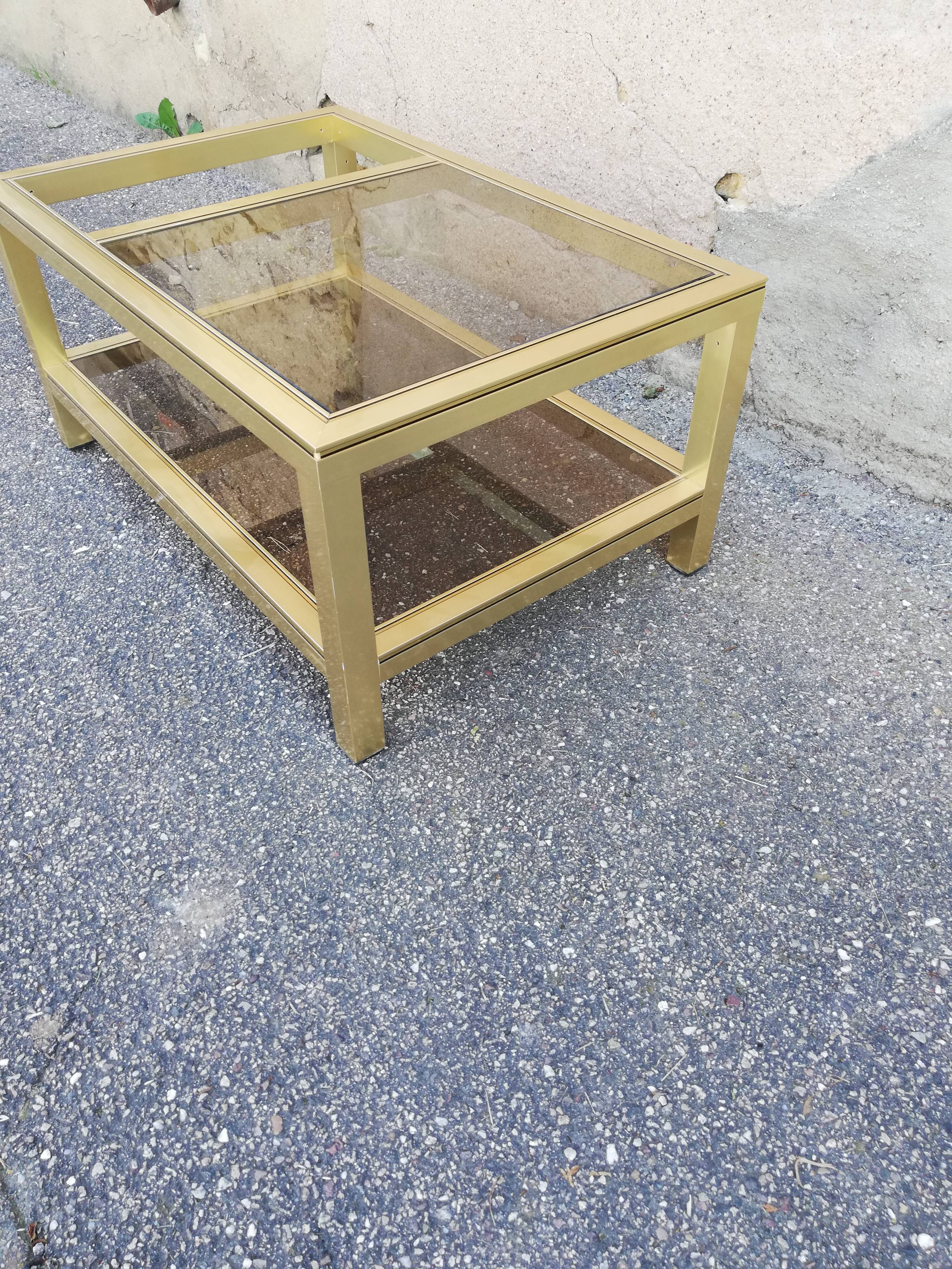 Table basse vintage 2 plateaux