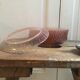 12 powder pink dessert plates