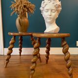 Pair of low tripod stools