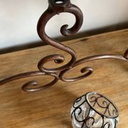 Wrought iron tealight holder