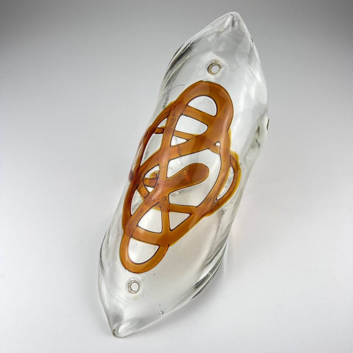 Vintage brutalist wall lamp, Italy, 1970s