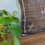 Moroccan brown bohemian cushion