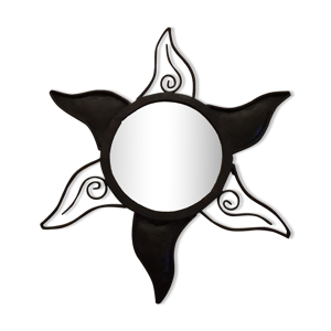 Miroir étoile fer forgé