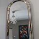 Large Venetian mirror with glazing beads and brass 110x60cm