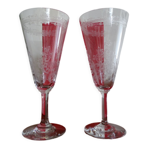 2 flutes champagne cristal