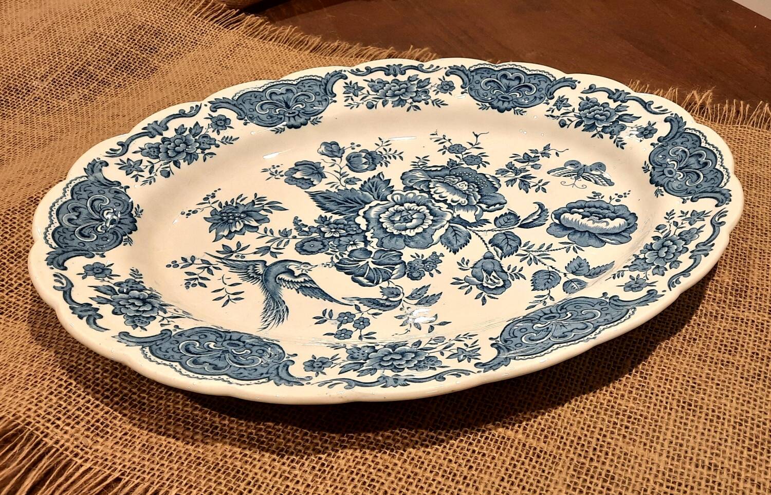 Large oval England dish