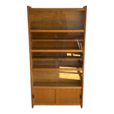 Vintage wooden bookcase from the 1960s