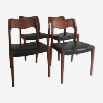 4 scandinavian  chairs  60