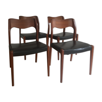 4 scandinavian  chairs  60