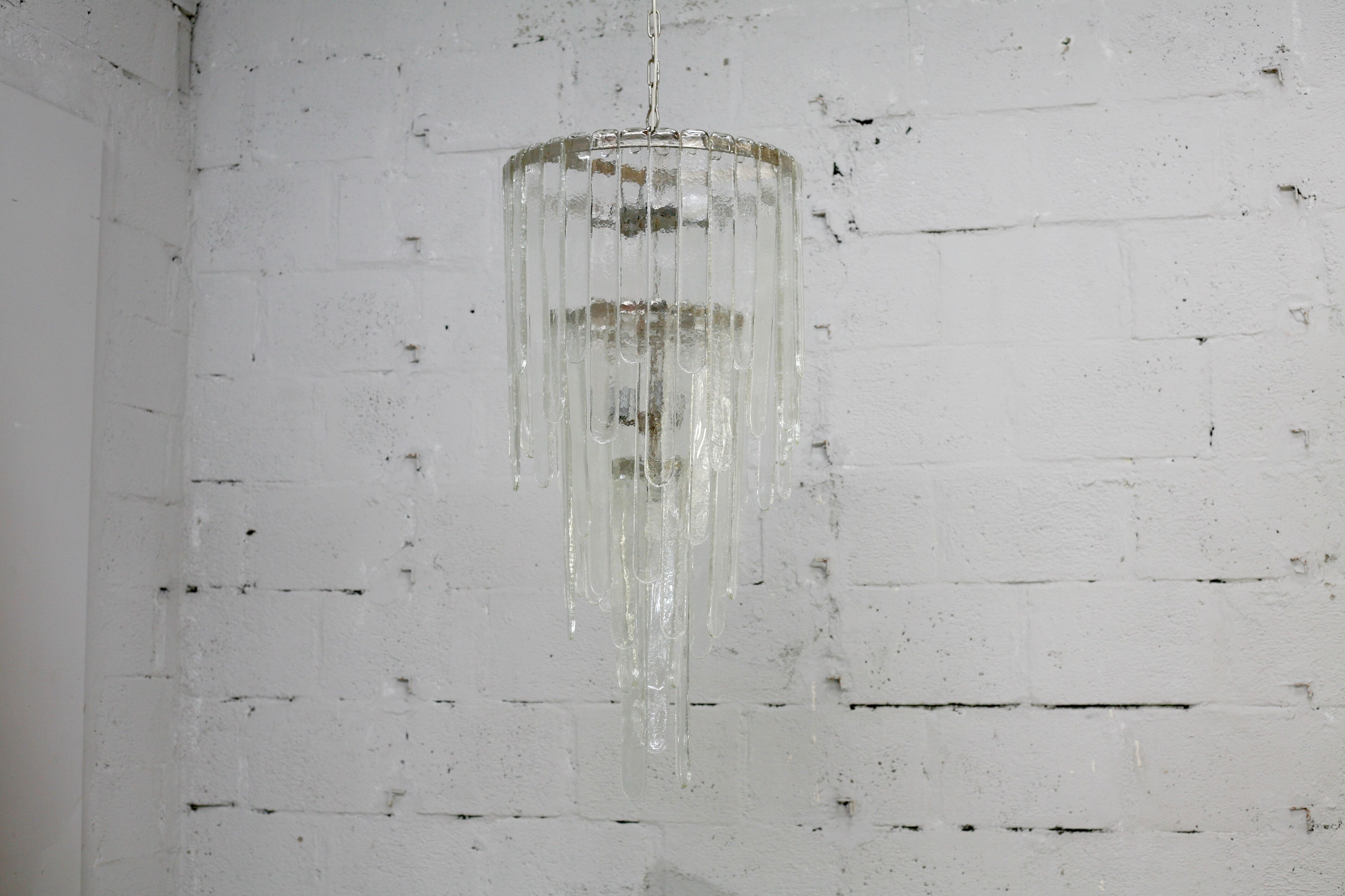 Chandelier by Carlo Nason, edited by Mazzega, Murano, Italy, circa 1970