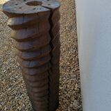 Old wooden harness column