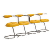 Chaises Cobra par Giotto Stoppino, 1970s, Set de 4