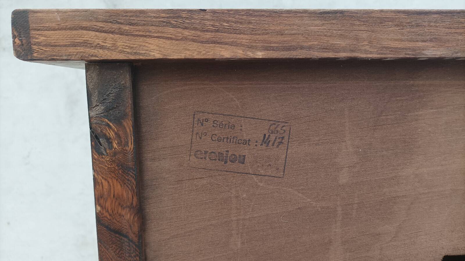 Aranjou sideboard in solid elm in the style of Olavi Hänninen 1960s