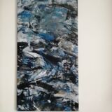 Tableau abstrait acrylique
