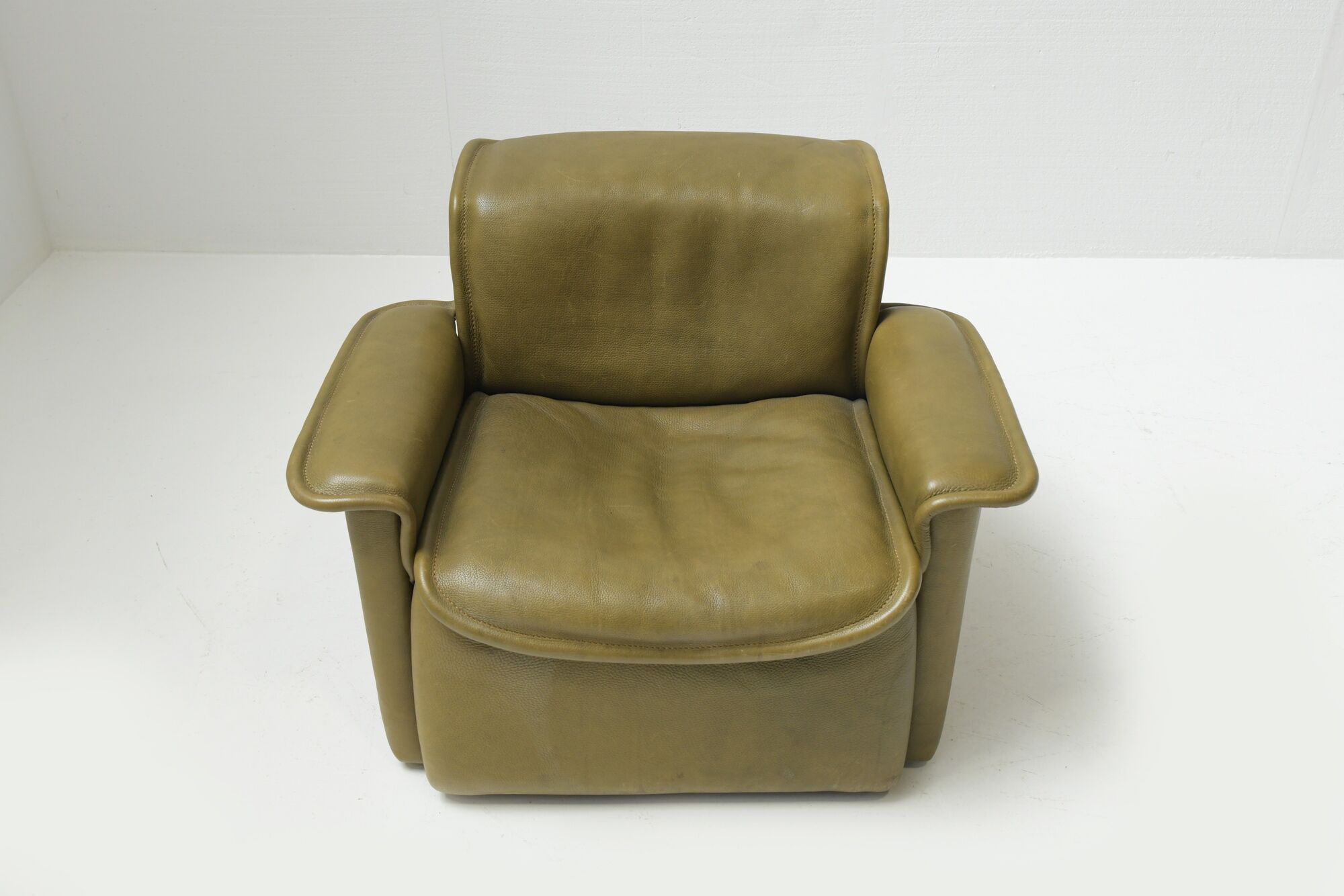 DS-12 modular vintage set in green leather by Team de Sede for De Sede Swiss