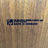 60s 70s teak table side table newspaper stand Danish Design Denmark