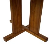 Vintage Design Pine Dining Table, Oval Table from the 1970s