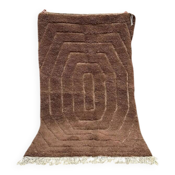 Tapis marron traditionnel en laine 250cmx150cm
